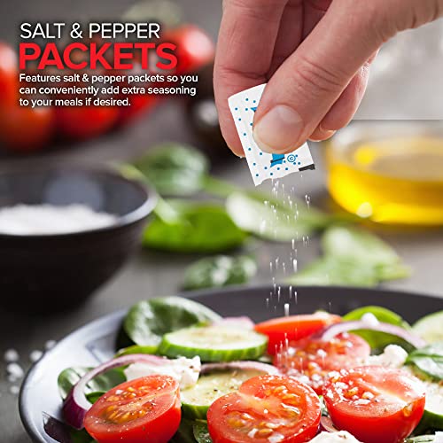 Individually Wrapped Plastic Cutlery Set with Napkin + Salt & Pepper Packets in White (250 Count) Prewrapped Disposable Silverware Bags, Bulk Utensils: Fork, Knife, and Spoon for Togo Eating - Thumbnail 3