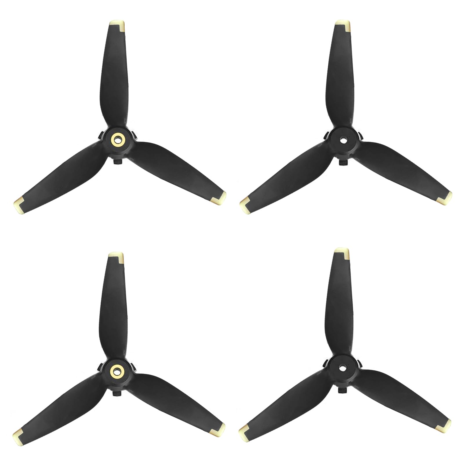 Bocguy FPV Hélices, 4 Pcs DJI Drone FPV 5328S Hélices mit Diseño de Iinstalación Rápida Sin Tornillos, Accesorios de FPV Hélice para Reemplazo de Drones, Bajo Ruido & Estable (Dorado)