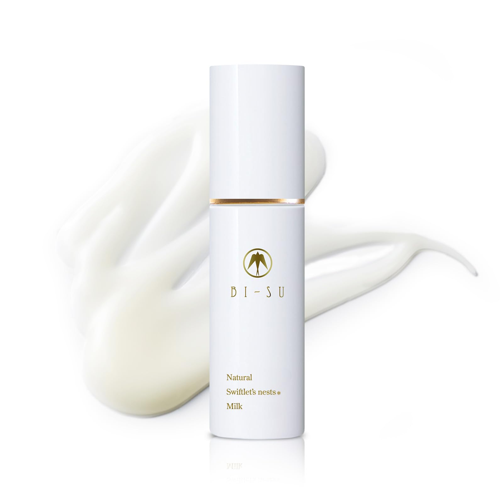 BI-SU Milk | Moisturizing Lotion with Natural Swiftlet Nests Extract, Ceramide, Squalane, Collagen, Anti-aging Lightweight Japanese Skincare, Improves Dark Spots, Dryness, Texture, 1.69 fl.oz, 50ml