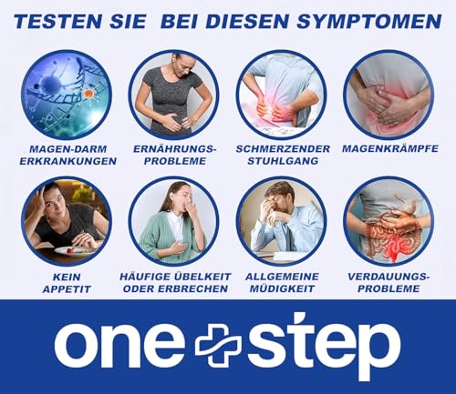 2 x One+Step Darmtest Schnelltest I Darmkrebs Vorsorge für zuhause I Darmgesundheit Selbsttest I FOB-Test auf okkultes Blut im Stuhl I Test für Darmentzündung und Darmgesundheit