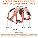 BELPRO Mehrzweck-Hundegeschirr, ausbruchsicher, kein Ziehen, reflektierend, verstellbare Weste mit strapazierfähigem Griff, Hundegeschirr für große/aktive Hunde(Orange, M)