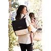 Petunia Pickle Bottom Boxy Backpack | Diaper Bag | Diaper Bag Backpack for Parents | Top-Selling Stylish Baby Bag | Sophisticated and Spacious Backpack for On The Go Moms | Caramel/Black