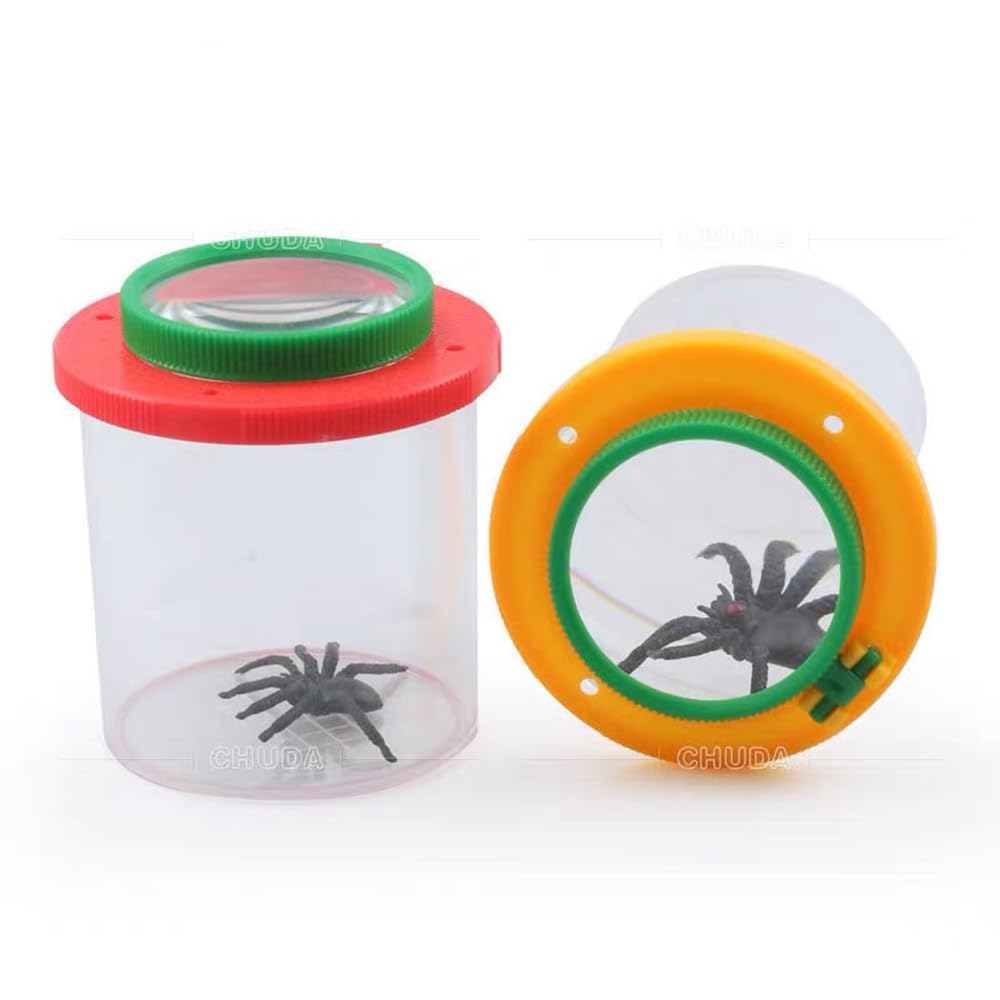 Kit Exploration Insectes SOSINYA - 4 Loupes Avec Pinces - Boîte Observation Nature Pour Enfants
