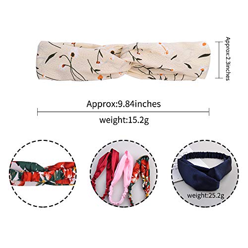 Jollybows 16 Pack Women Headbands Criss Cross Hair Bands Boho Floral Head Wrap Vintage Stylish Elastic Turban Hair Accessories For Women Girls (Criss Cross) #TOP4
