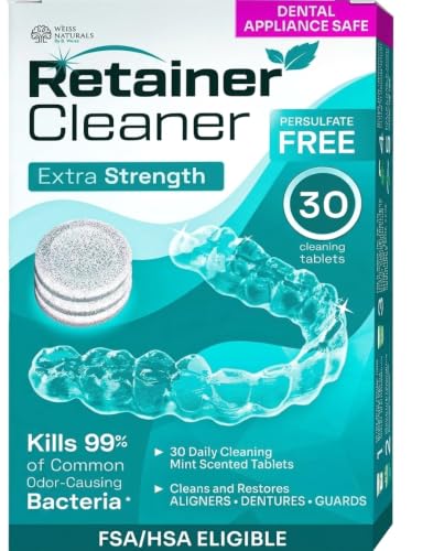 Weiss Naturals Retainer Cleaner Tablets...