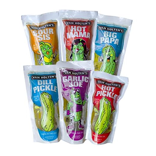 TLT FOODS - Van Holten's - Surtido de 6 pepinillos gigantes americanos encurtidos
