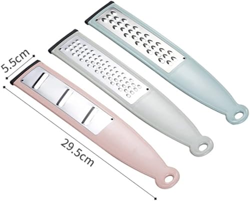 Miniatura 2 de Juego de rallador de queso de 3 piezas multifuncional de acero inoxidable con mango de ajo y verduras