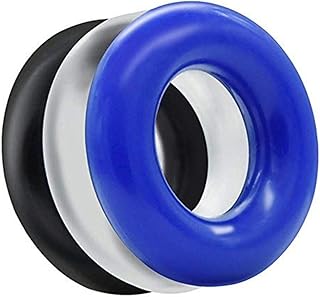 3 piezas Sịlicọne Cọck Riṇg Sẹt Cọck Riṇgs 3 colores de blanco, azul y negro para Ṣẹx Cọọk Riṇgs para Dịcks para Ṣẹx Smạll Sịlicọne Pẹṇis Hẹlps Ạssortẹd Pẹṇis