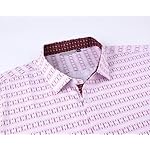 Alex Vando Mens Printed Dress Shirts Long Sleeve Regular Fit Button Down Shirt