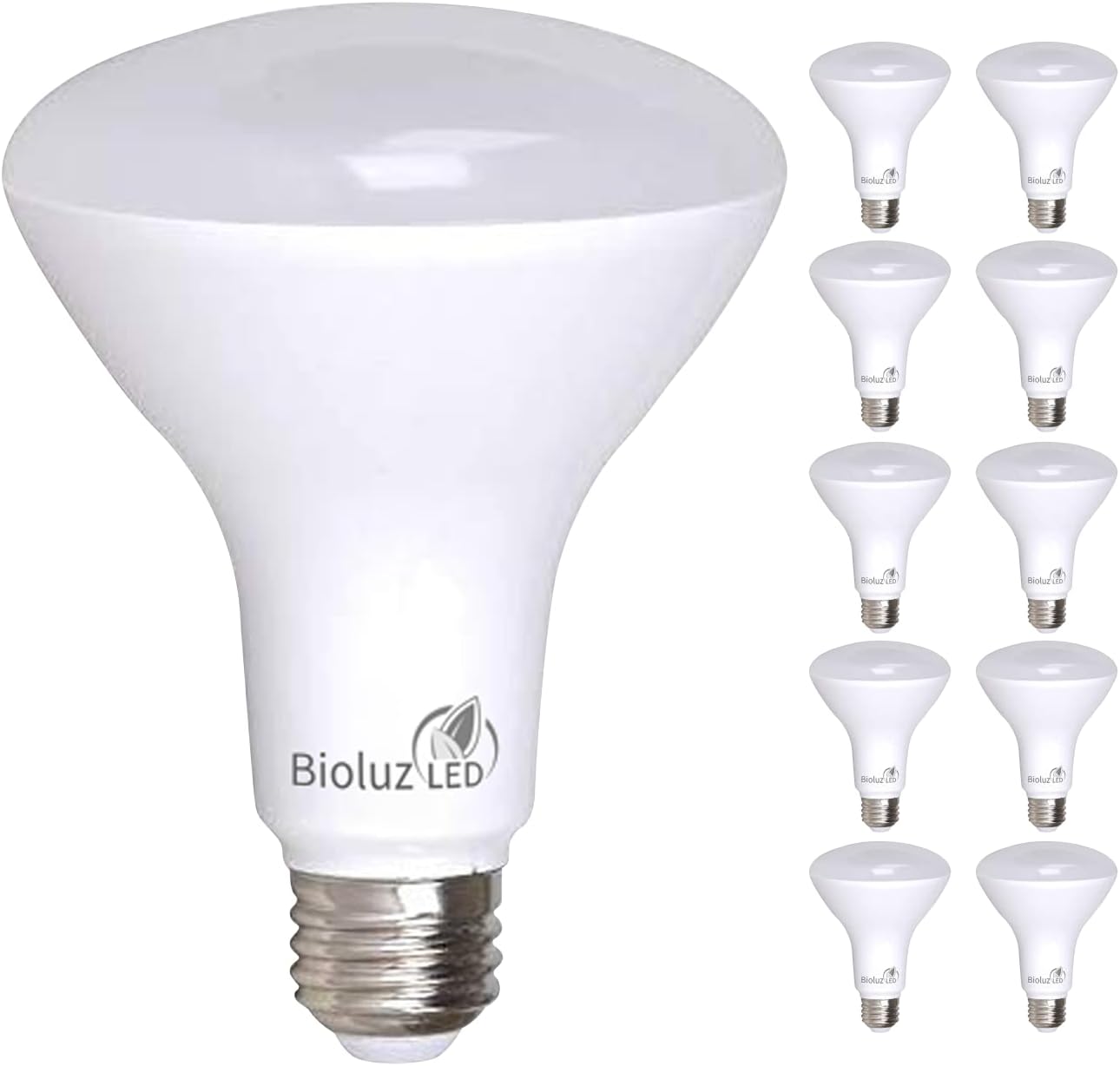 Bioluz LED 1 Pack BR30 LED Bulbs, Indoor Flood Lights 90+ CRI 75W Equivalent uses 9.5W 3000K Soft White 850 Lumens, E26 Base Dimmable Instant On Interior Home UL Listed FCC RoAS Title 20 Certified Soft White 3000k (Pack of 1)