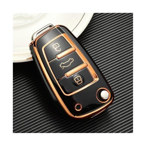 Accessoires clé Audi Q2 TTS au quotidien avec porte-clés souple or