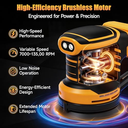 Cordless 5-Inch Random Orbital Sander