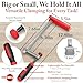 T track clamp Heavy Duty F Clamps for Woodworking – 2 Pack, 630 Lbs Clamping Force, Table Saw Fence, Joiner Tool, Bench, Drill Press – Rubber Tips Scratch-Resistant, Ideal for DIY Projects & Saw Rail