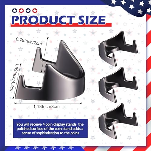 Soporte para monedas pequeñas metálico Yaocom pack 4 miniatura 2