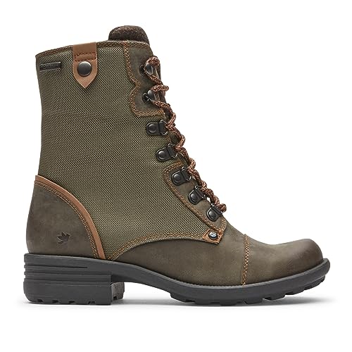 Cobb Hill Women's Brunswick Lace Fashion Boot, Forest Nubuck/Textile Waterproof, 7 #TOP3