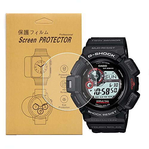 SINO-SKY [3-Pcs] For GW-9300/G-9300/G9300GB-1 Watch Screen Protector, Full Coverage Screen Protector for GW-9300/G-9300 Watch HD Clear Anti-Bubble and Anti-Scratch