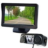 オンダッシュモニター 4.3インチ バックカメラセット 12V専用 遮光 Wセンサー ブザー付 D430BC893B