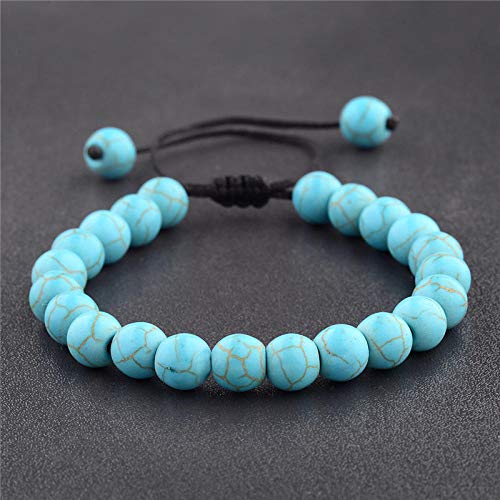 Perles de turquoise bleue en pierre naturelle pour sublimer le style des étudiants