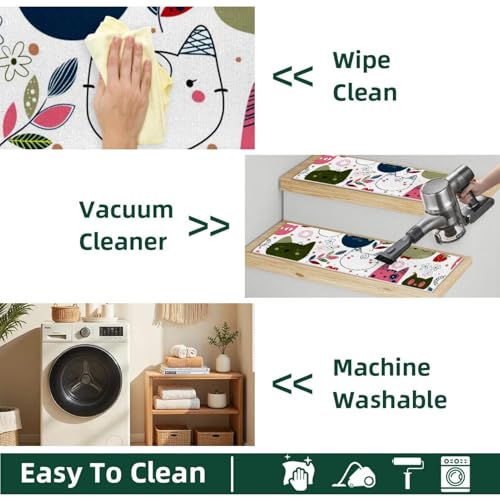 Peldaños para peldaños de madera con acabado blanco lavable de alta gama 8