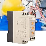 Badafaci DC Overvoltage Undervoltage Protector, 12V 24V 36V 48V Adjustable Voltage Relay, with 2 Sets NO NC Contacts and LED Indicators, for DC Motor Battery UPS Power Supply Industrial (DC12V)