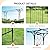 VINGLI Garden Arbor, Arch Archway for Wedding Ceremony Party, Steel Garden Trellis for Plant Climbing, Christmas Garden Decorations Pergola for Garden, Backyard, Lawn (Black)