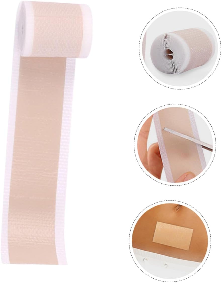 Beige Silicone Gel Scar Sheets Roll, Cuttable Invisible Skin Cover Patches