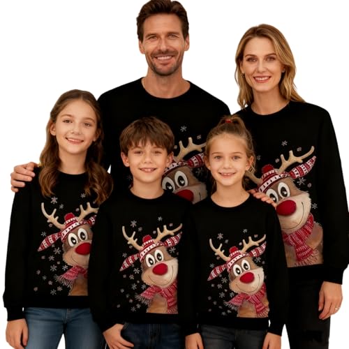 2025 Weihnachtspullover Familie Set Damen Herren Kinder, Lustig...
