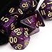 Haxtec Nebula DND Dice Set 7PCS Polyhedral D&D Dice for Roleplaying Dice Games as Dungeons and Dragons Pathfinder Warhammer Etc. (Purple Black Nebula)