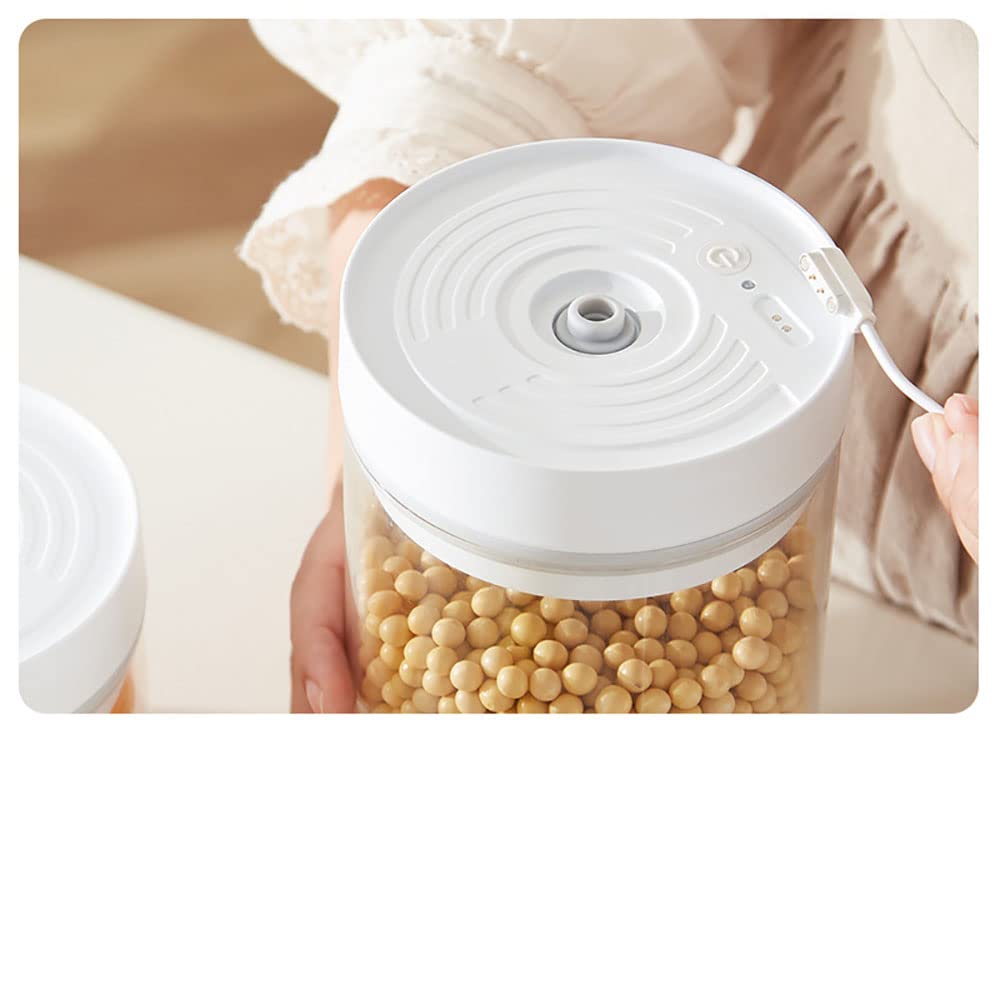 Tanque de vacío eléctrico automático de una tecla Almacenamiento de Alimentos Envasadoras al Vacío Botes Herméticos y Accesorios Se utiliza para almacenar granos de café, pimienta, sal, condimentos