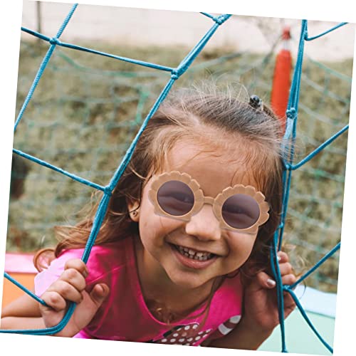Gatuida 2 Pairs Baby Sunglasses Irregular Shell Design UV Protection Outdoor Eyewear for Kids Trendy Photography Prop for Beach and Summer Activities2