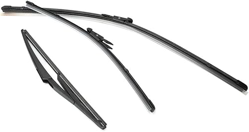 Miniatura 7 de Windshield Wiper Front 24in + 16in Rear 12in Windshield Wiper Blades Car Accessory Fits for Nissan Qashqai 2007 - 2013 Right-Hand Driving for limpia