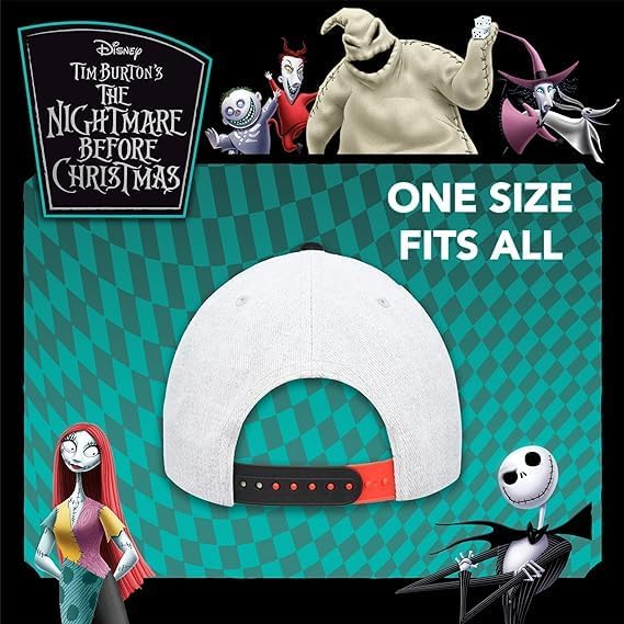 Disney The Nightmare Before Christmas, Jack Skellington Adjustable Baseball Cap, Black, One Size - Image 6