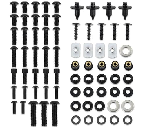 Écrous clips carénage Suzuki SV1000 vis noires SV650 2003 2004 2005