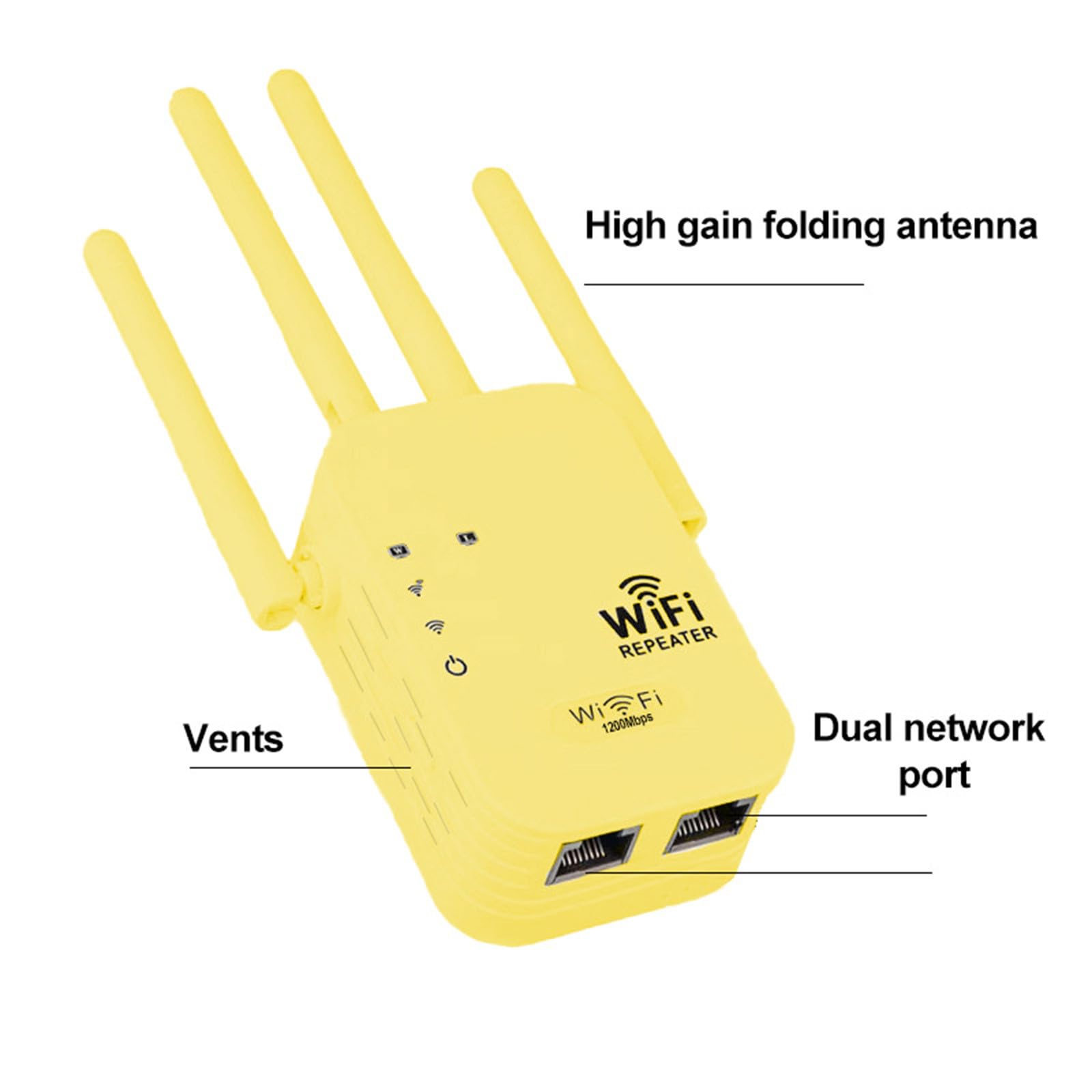 Amplificatore di segnale WiFi Extender, ripetitore Internet wireless for casa ed esterno, amplificatore Internet con punto di accesso porta Ethernet, amplificatore di segnale WiFi 2.4Hz for casa /1301