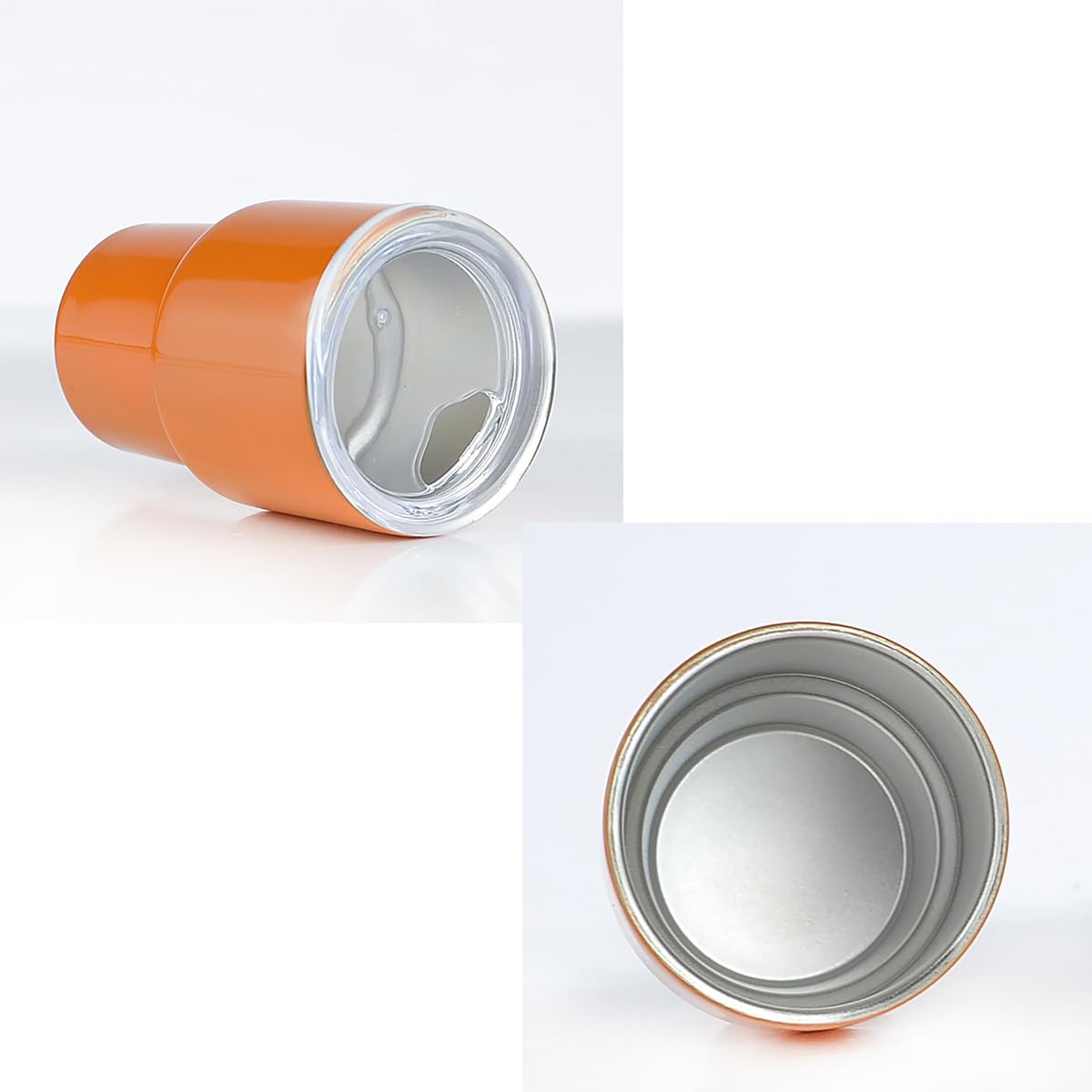 Mini Bicchierini Da Shot In Acciaio Inox Con Coperchio E Cannuccia, Isolati, 60 Ml, Per Caffè, Auto E Viaggi - Rosa - 2