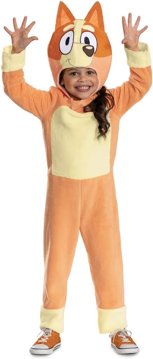 Bluey Bingo Healer Classic Fuzzy Costume Jumpsuits Halloween Cosplay