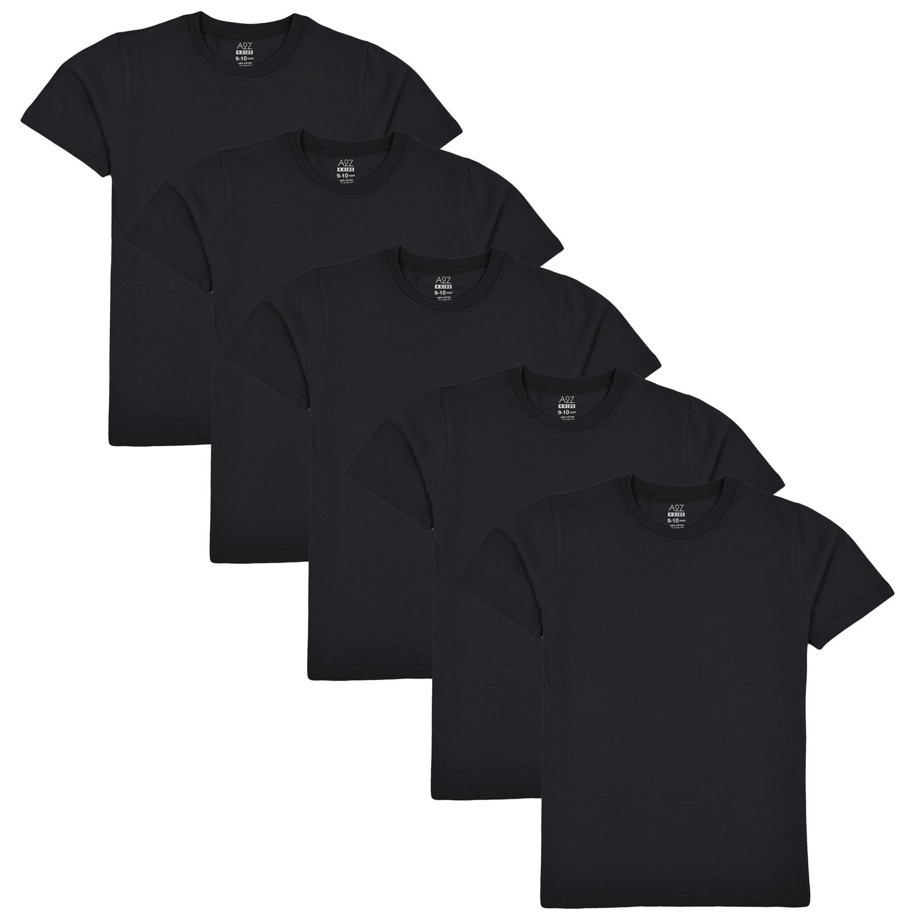 A2z 4 Kids Boys Black Kids Union Jack T Shirt Girls - T Shirt Pl 5 Pack 11-12