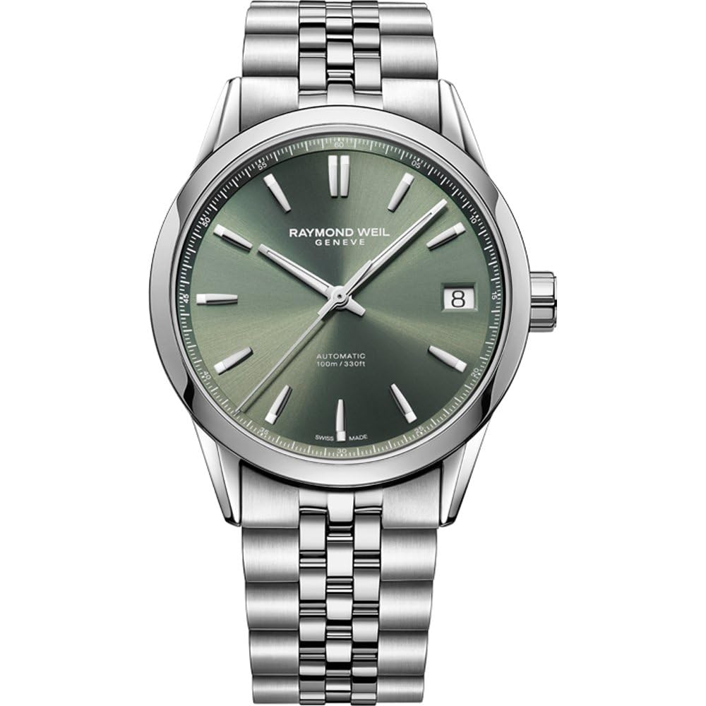 Raymond Weil Silver Mens Analogue Watch Freelancer 2741-ST-52001