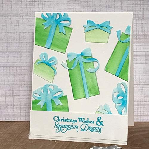 Gift Box Bows Cutting Dies,DIY Scrapbooking Artist Metal Cutting Dies Stencils Scrapbooking New Presents for Photo Album Paper Card Embossing Stencil 106x81mm
