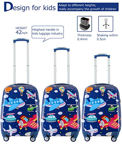 GURHODVO-Kids-Carry-On-Luggage-Children-Rolling-Suitcase-with-4-Wheels-Hardshell-Case-for-Toddler-to-Travel