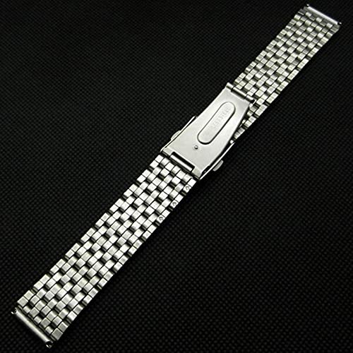 Sangle de montée en acier inoxydable argent 18mm 20mm 22mm pour montre - 6