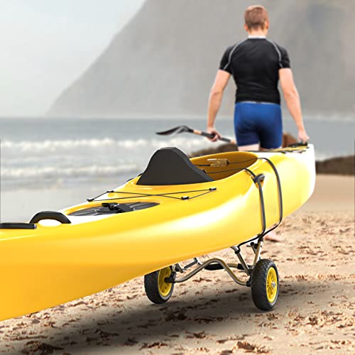 image for Bonnlo Universal Kayak Carrier - Trolley for Carrying Kayaks, Canoes, 