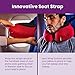 Cabeau Airplane Travel Pillow for Long Flights - Evolution S3 - Supportive Memory Foam with Seat Straps to Secure Your Head and Neck and Provides 360° Support (Cardinal Red)