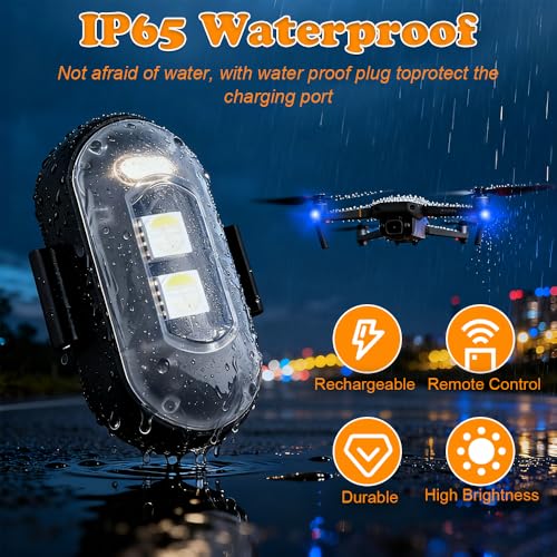 Luces estroboscópicas para dron inalámbricas que solucionan la falta de visibilidad 4