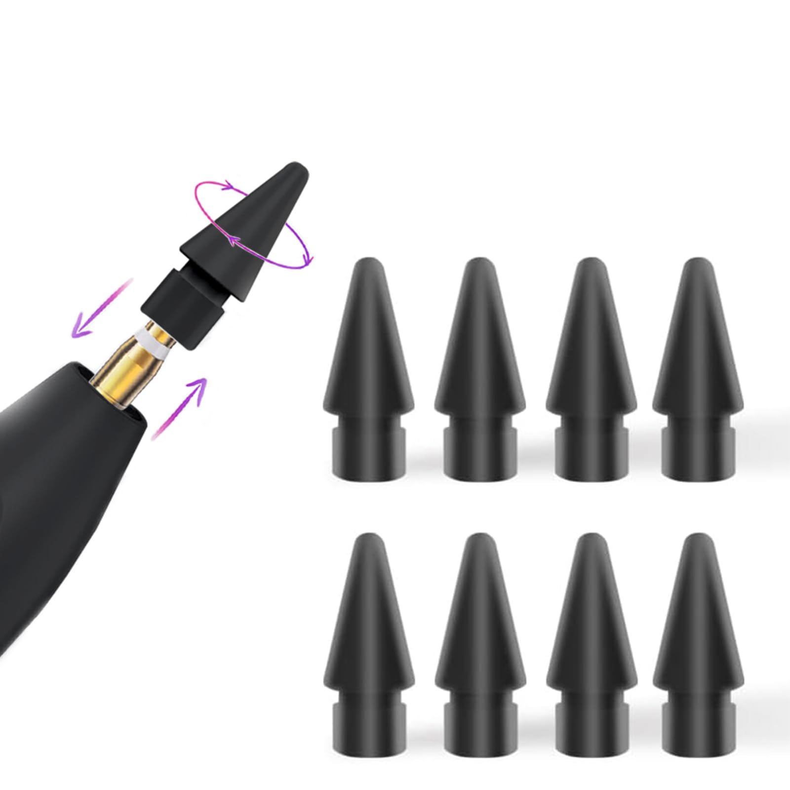 k*n様 アップルペンシル Amazon | 8個入り アップルペンシル 交換用ペン先 Kenkor Apple Pencil
