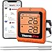 ThermoPro TP25H2 Termometro da Cucina con Timer e Sveglia Ricezione Bluetooth 150 Metri Ricaricabile con Doppia Sonda Retroilluminazione Termometro per Carne BBQ Grill Forno Manzo Pesce Vitello Pollo