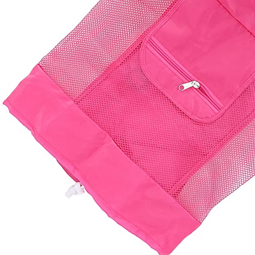 Bolsa de armazenamento Meah, bolsa de praia grande dobrável para coletar conchas para chinelos para