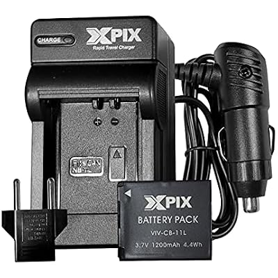 NB-11L Battery and Charger Set, with Replacement Battery and Charger Compatible with DSLR Cameras Perfect for Photographers on the Go