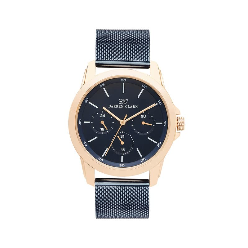 Darren Clark Blue Dial Analog Mesh Straps Japness Quartz Premium Watch for Men 1007G-E0305 (B0C33TD5SG) Amazon Price History, Amazon Price Tracker