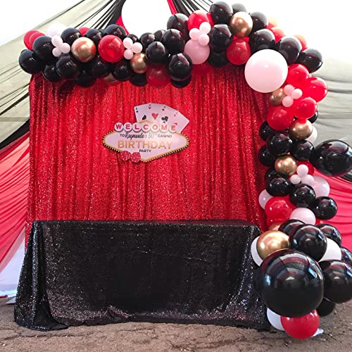 Queendream Sequin Tablecloth 60X102 Inch Black Tablelcoth Wedding Glitter Tablecloth For Birthday Party Graduation Decor #TOP7